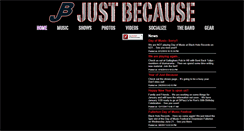 Desktop Screenshot of justbecausemusic.com
