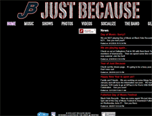 Tablet Screenshot of justbecausemusic.com
